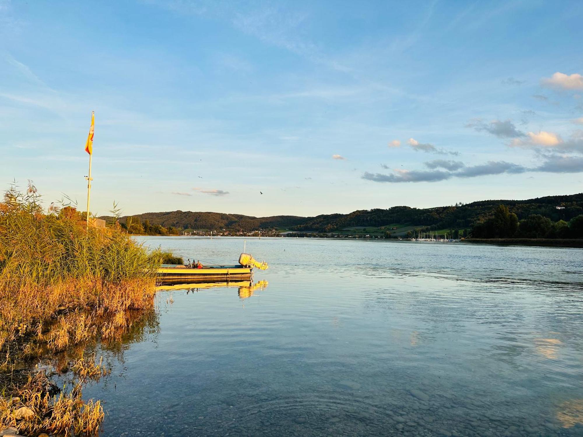 Seeblick-Oase Istayunixi Seenaehe-Sauna-Balkon-Netflix-Parkplatz Ohningen Exteriör bild